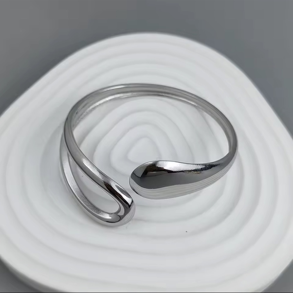 Anthropologie Sleek Silver Bracelet